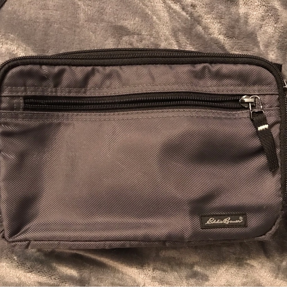 Eddie Bauer gray waist bag pouch